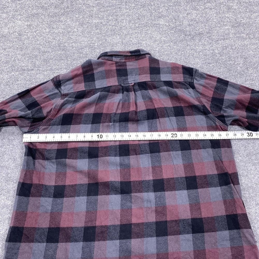 Orvis Flannel Shirt Jacket Mens 2XL Red Gray Plaid Quilted Shacket Pockets - Picture 7 of 9